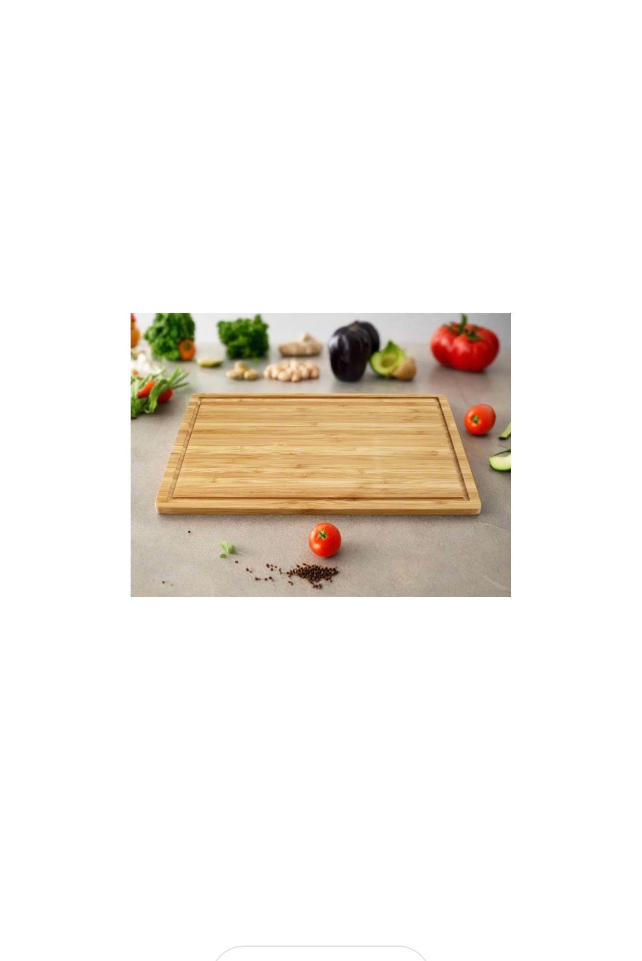 Bamboo Wood Cutting Board: Small – (11.8” x 9.05”) Durable, Eco-Friendly Chopping Board